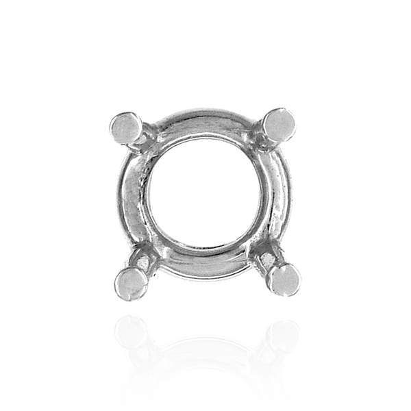 ITI NYC Four Prong Heavy High Setting in Sterling Silver (4.50 mm - 9.00 mm)