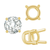 ITI NYC Four Prong Heavy High Setting in 14K Gold (4.00 mm - 9.00 mm)