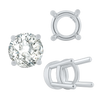 ITI NYC Four Prong Heavy High Setting in Sterling Silver (4.50 mm - 9.00 mm)