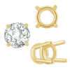 ITI NYC Four Prong Heavy High Setting in 14K Gold (4.00 mm - 9.00 mm)