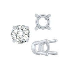 Load image into Gallery viewer, ITI NYC Four Prong Heavy High Setting in Sterling Silver (4.50 mm - 9.00 mm)
