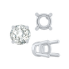 ITI NYC Four Prong Heavy High Setting in Sterling Silver (4.50 mm - 9.00 mm)