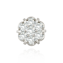 Load image into Gallery viewer, Seven Stone Cluster on Six Prong Tiffany Settings with Peg (7 x 1.00 mm - 7 x 3.40 mm)
