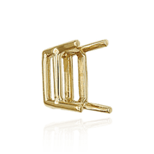Load image into Gallery viewer, ITI NYC Four Prong Emerald Shape Wire Basket Settings in 14K Gold (3.00 x 2.25 mm - 28.00 x 19.50 mm)
