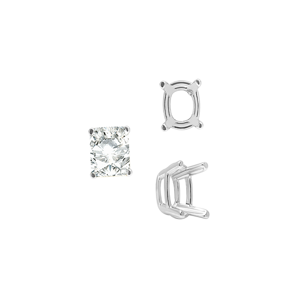 ITI NYC Emerald Settings in 14K Gold (5.25 x 4.00 mm - 11.00 x 9.00 mm)