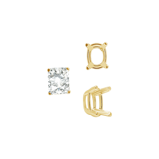 ITI NYC Emerald Settings in 14K Gold (5.25 x 4.00 mm - 11.00 x 9.00 mm)