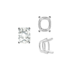 ITI NYC Emerald Settings in Sterling Silver (5.25 x 4.00 mm - 11.00 x 9.00 mm)
