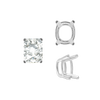 ITI NYC Emerald Settings in Sterling Silver (5.25 x 4.00 mm - 11.00 x 9.00 mm)