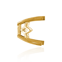 Load image into Gallery viewer, ITI NYC Four Prong Emerald Shape Scroll Fancy Settings in 14K Gold (7.00 x 5.00 mm - 11.00 x 8.00 mm)
