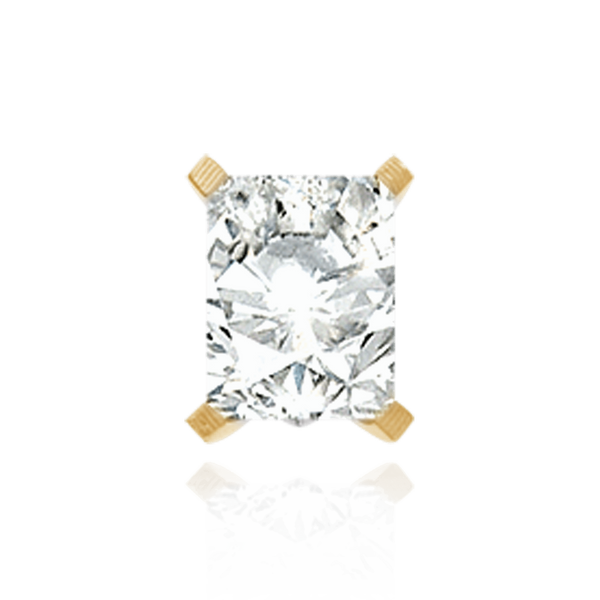 ITI NYC Four Prong Emerald Shape Scroll Fancy Settings in 14K Gold (7.00 x 5.00 mm - 11.00 x 8.00 mm)