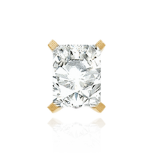 Load image into Gallery viewer, ITI NYC Four Prong Emerald Shape Scroll Fancy Settings in 14K Gold (7.00 x 5.00 mm - 11.00 x 8.00 mm)
