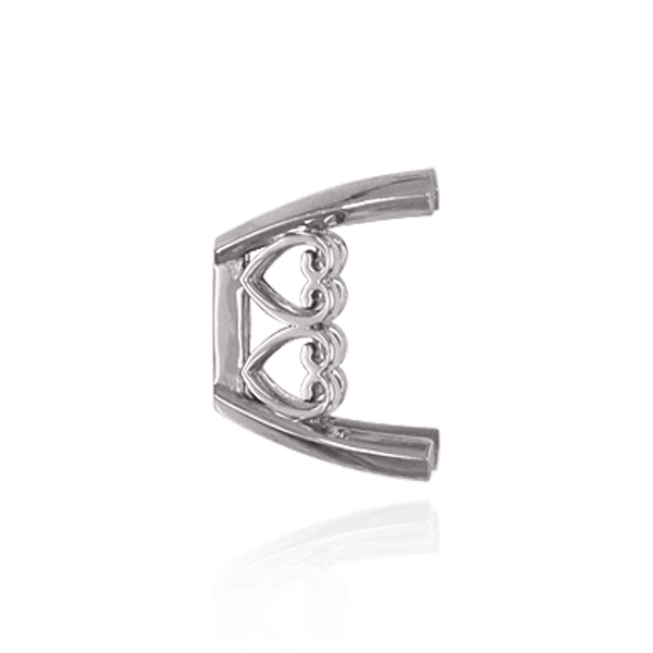 ITI NYC Four Prong Emerald Shape Heart Design Fancy Settings in 14K Gold (7.00 x 5.00 mm - 16.00 x 12.00 mm)