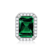 Load image into Gallery viewer, ITI NYC Emerald Cluster Setting in Sterling Sliver (5.00 x 3.00 mm - 7.00 x 5.00 mm)
