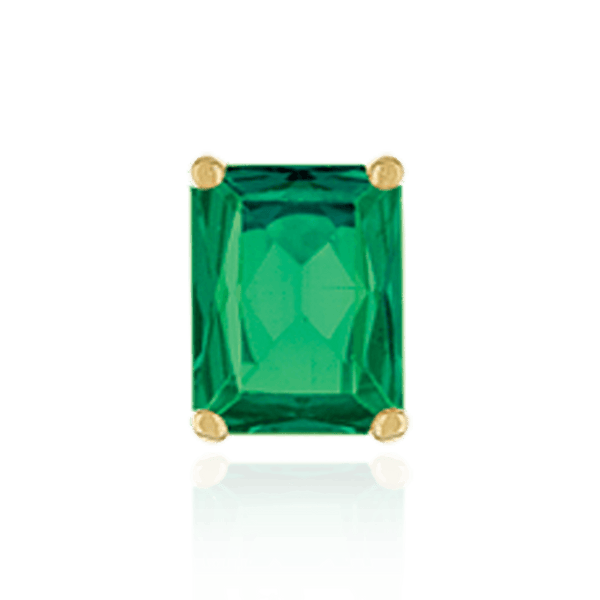 ITI NYC Four Prong Emerald Shape Tapered Base Wire Basket Settings in Sterling Silver (5.00 x 3.50 mm - 14.00 x 13.50 mm)