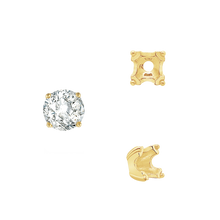 Load image into Gallery viewer, ITI NYC Round Fishtail Settings in 14K Gold (4.00 mm - 8.00 mm)
