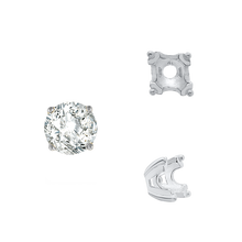 Load image into Gallery viewer, ITI NYC Round Fishtail Settings in Sterling Silver (4.00 mm - 8.00 mm)
