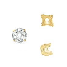 Load image into Gallery viewer, ITI NYC Round Fishtail Settings in 14K Gold (4.00 mm - 8.00 mm)
