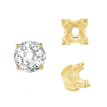 Load image into Gallery viewer, ITI NYC Round Fishtail Settings in 14K Gold (4.00 mm - 8.00 mm)
