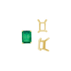 ITI NYC Four Prong Emerald Shape Single Wire Settings in 14K Gold (3.50 x 2.60 mm - 13.00 x 9.50 mm)
