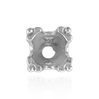 ITI NYC Round Fishtail Settings in Sterling Silver (4.00 mm - 8.00 mm)