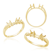 Load image into Gallery viewer, ITI NYC Two Stone Square Accented Remount
