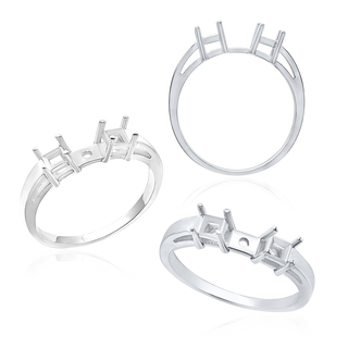 ITI NYC Two Stone Square Accented Remount