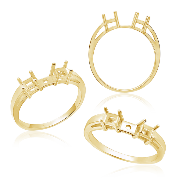 ITI NYC Two Stone Square Accented Remount