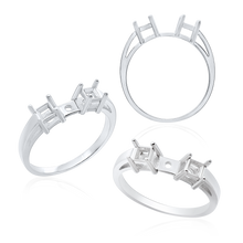 Load image into Gallery viewer, ITI NYC Two Stone Square Accented Remount
