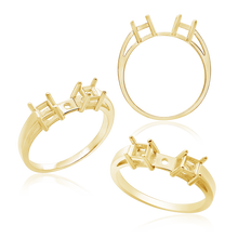 Load image into Gallery viewer, ITI NYC Two Stone Square Accented Remount
