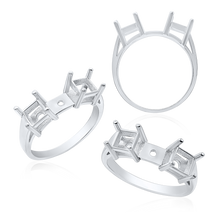 Load image into Gallery viewer, ITI NYC Two Stone Square Accented Remount
