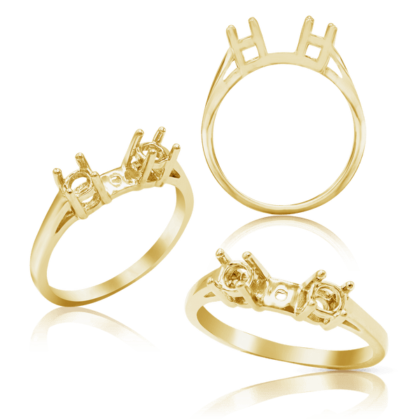 ITI NYC Two Stone Round Accented Remount