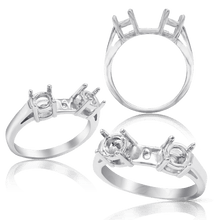 Load image into Gallery viewer, ITI NYC Two Stone Round Accented Remount
