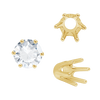 ITI NYC Six Prong Round Standard High Base Settings in 18K Gold (4.00 mm - 8.00 mm)
