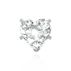 ITI NYC V-End Heart Shape Solitaire Settings in 14K Gold (4.00 x 4.00 mm - 7.00 x 7.00 mm)