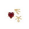 ITI NYC V-End Heart Shape Solitaire Settings in 14K Gold (Die-Struck) (4.00 x 4.00 mm - 7.00 x 7.00 mm)