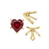 ITI NYC V-End Heart Shape Solitaire Settings in 14K Gold (Die-Struck) (4.00 x 4.00 mm - 7.00 x 7.00 mm)