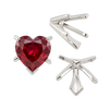 ITI NYC V-End Heart Shape Solitaire Settings in 14K Gold (Die-Struck) (4.00 x 4.00 mm - 7.00 x 7.00 mm)
