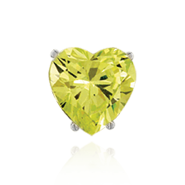 ITI NYC Four Prong Heart Shape Wire Basket Settings in Sterling Silver (3.00 x 3.00 mm - 9.00 x 9.00 mm)