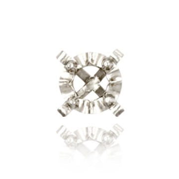Illusion on Four Prong Tiffany Settings with Peg (1.30 mm - 4.00 mm)