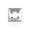 Square Plates for Round Stone (5.50 mm - 9.00 mm)