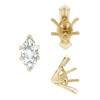 ITI NYC V-End Marquise Shape Solitaire Settings in 18K Gold (6.00 x 3.00 mm - 19.00 x 11.00 mm)