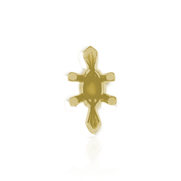 ITI NYC V-End Marquise Shape Solitaire Settings in 14K Gold (6.0 x 3.0 mm - 19.0 x 11.0 mm)