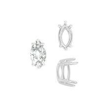 Load image into Gallery viewer, ITI NYC Six Prong Marquise Settings in 14K Gold (4.25 x 1.75 mm - 10.00 x 5.00 mm)
