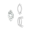 ITI NYC Six Prong Marquise Settings in Sterling Silver (4.25 x 1.75 mm - 10.00 x 5.00 mm)