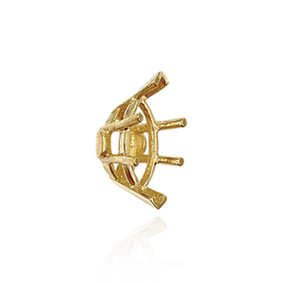 ITI NYC V-End Marquise Shape Heavy Basket Settings in 14K Gold (5.00 x 3.00 mm - 20.00 x 10.00 mm)
