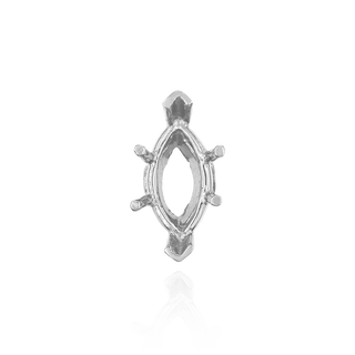 ITI NYC V-End Marquise Shape Heavy Basket Settings in Sterling Silver (5.00 x 3.00 mm - 20.00 x 10.00 mm)