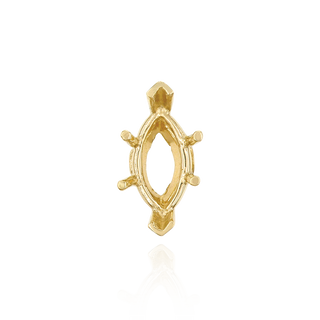 ITI NYC V-End Marquise Shape Heavy Basket Settings in 14K Gold (5.00 x 3.00 mm - 20.00 x 10.00 mm)