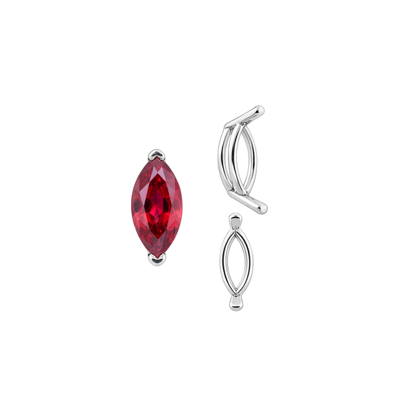 ITI NYC V-End Marquise Shape Wire Basket Settings in 14K Gold (3.50 x 1.50 mm - 20.00 x 10.00 mm)