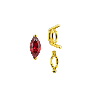 ITI NYC V-End Marquise Shape Wire Basket Settings in 14K Gold (3.50 x 1.50 mm - 20.00 x 10.00 mm)