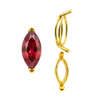 ITI NYC V-End Marquise Shape Wire Basket Settings in 14K Gold (3.50 x 1.50 mm - 20.00 x 10.00 mm)